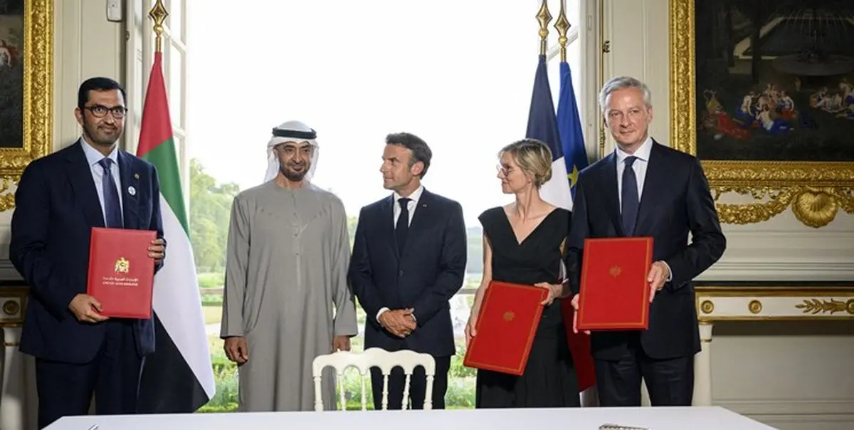 فرانسه و امارات توافق‌نامه مشارکت استراتژیکِ انرژی امضا کردند