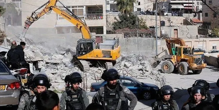 تخریب 4 منزل شهروندان فلسطینی در کرانه باختری