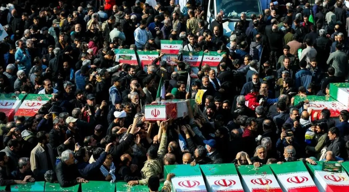 تصاویری پرشور از مراسم تشییع پیکر مطهر شهدای گمنام تهران 