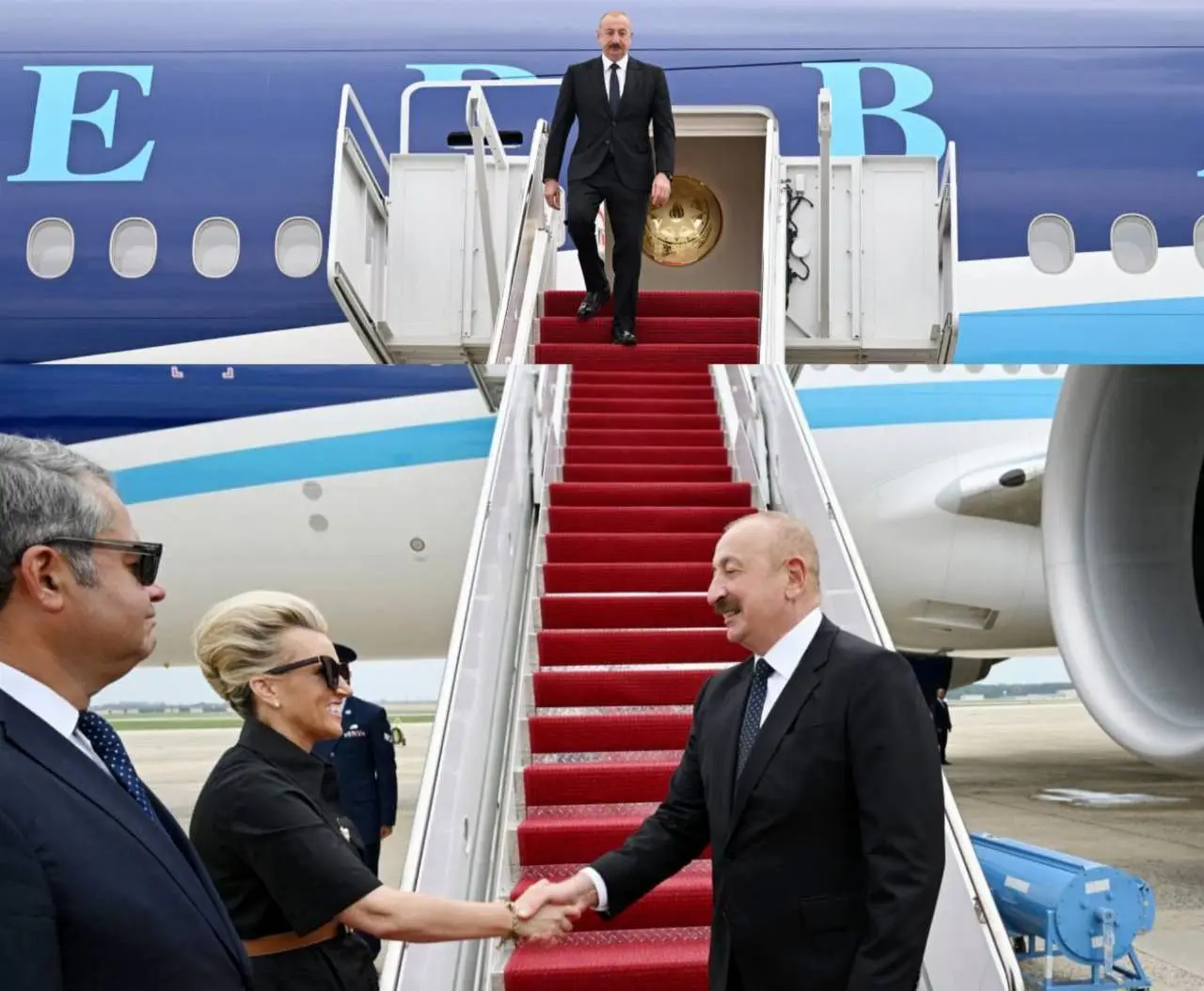 الهام علی‌اف وارد واشنگتن شد