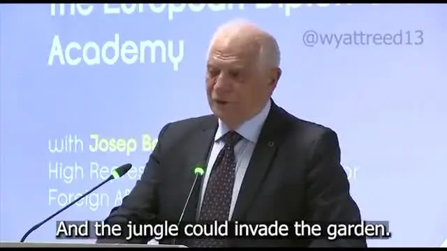 مسئول سیاست‌خارجی اروپا: فقط ما اروپایی‌ها انسانیم و بقیه جنگلی و حیوان!+ ویدئو