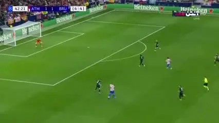 ببینید| خلاصه بازی اتلتیکومادرید مقابل کلوب بروژ