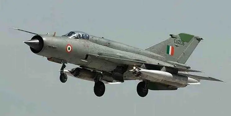 سقوط جنگنده میگ نیروی هوایی هند و کشته شدن خلبان
