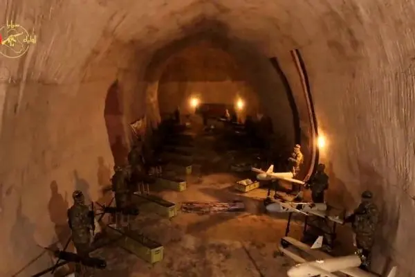 ببینید| رونمایی یک گروه مسلح شیعه در عراق از «شهر پهپادی زیرزمینی» برای دفاع از ایران