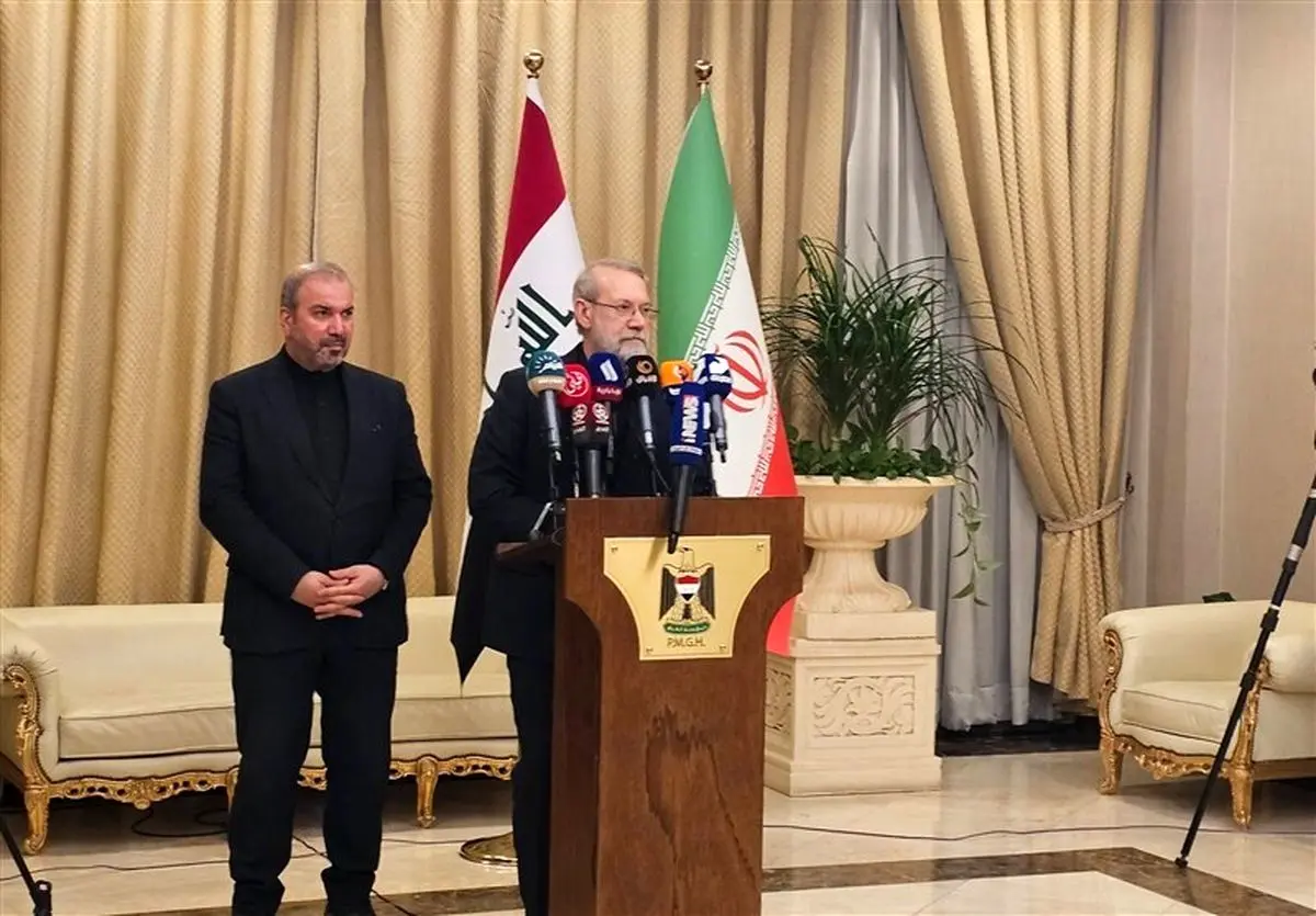 لاریجانی: حزب الله و جریان‌های مقاومت نیازمند قیم‌ نیستند؛ ایران هم کشوری نیست که با این بادها بلرزد/ تحلیل‌ها پیرامون مداخله ایران در انتخابات عراق دقیق نیست؛ ملت عراق و لبنان رشید و شجاع هستند، ایران دوست هر دو کشور است اما دستوری نمی‌دهد