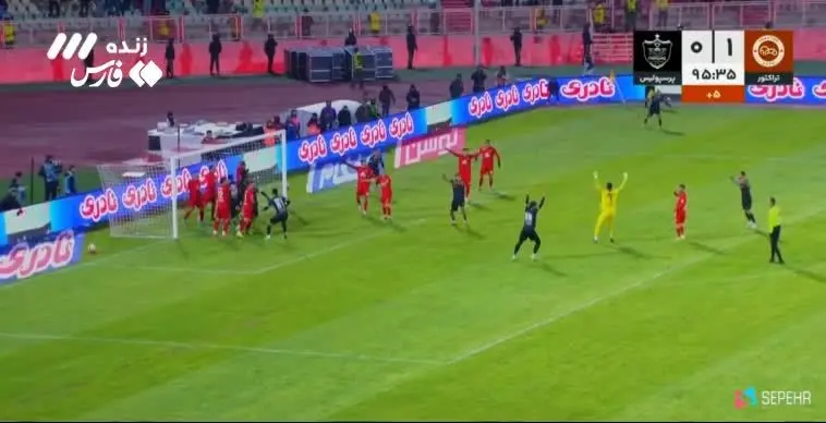 ببینید| گل اول پرسپولیس به تراکتور توسط کنعانی‌زادگان