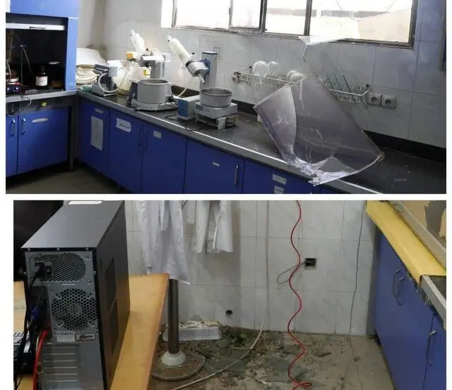 آسیب به دانشکده داروسازی شیراز در پی حملات آمریکایی - اسرائیلی