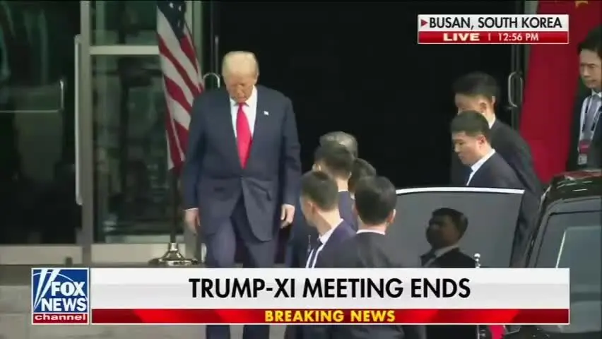 ببینید | پایان گفت‌وگوی ترامپ و شی پس از حدود ۲ ساعت