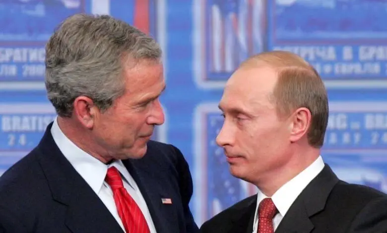 شباهت های ولادیمیر پوتین با جورج بوش