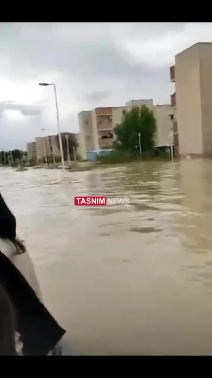 ببینید | وضعیت عجیب سیلاب در منطقه هدیش بندرعباس