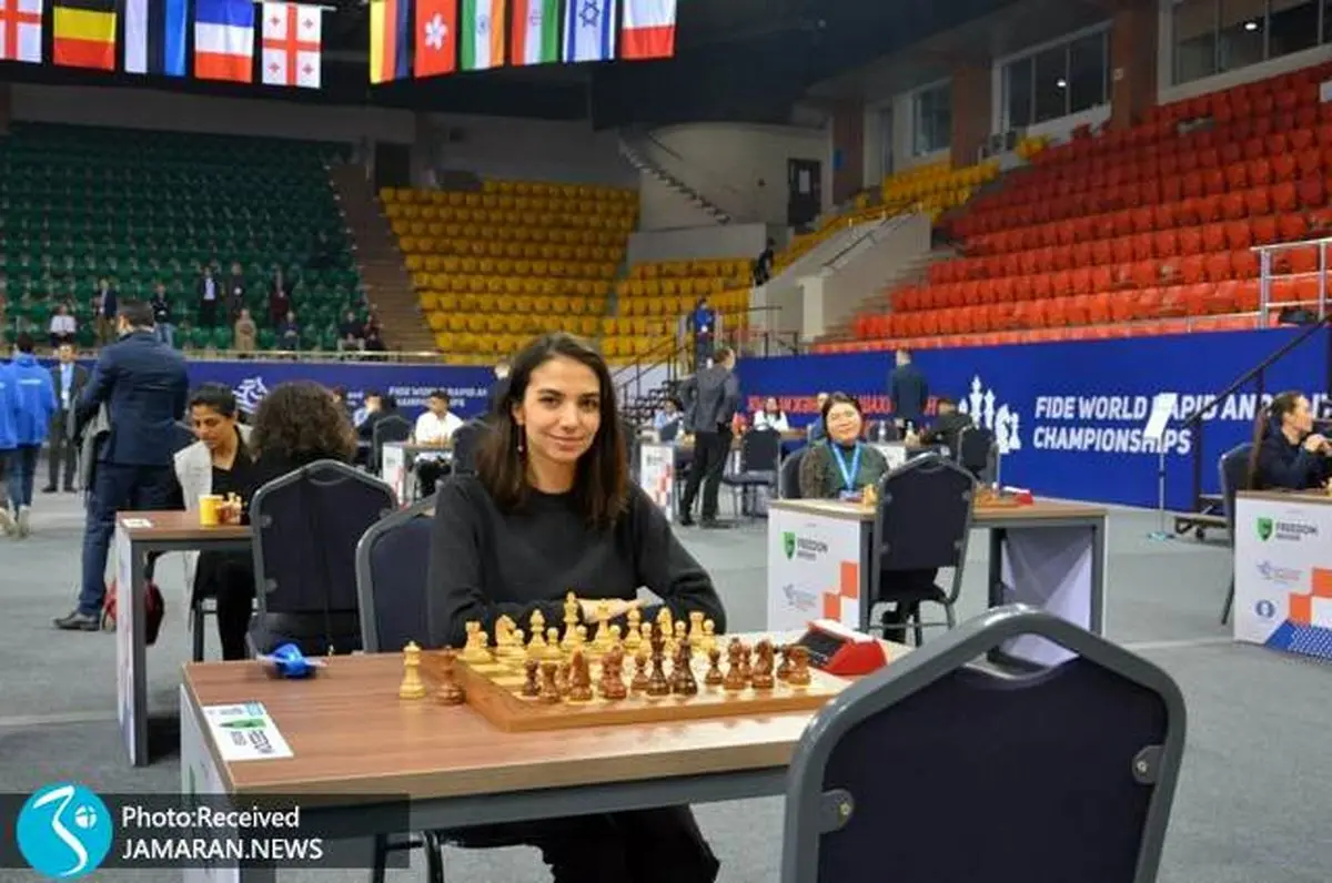 سارا خادم الشریعه بدون حجاب در مسابقات جهانی شطرنج!