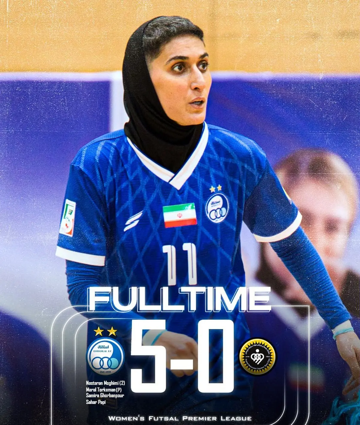 پیروزی پرگل تیم فوتسال زنان استقلال برابر سپاهان