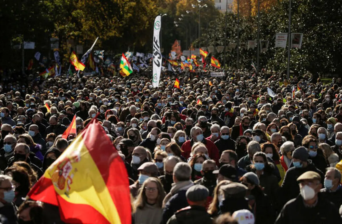 تظاهرات در اعتراض به بحران اقتصادی و انرژی در اسپانیا