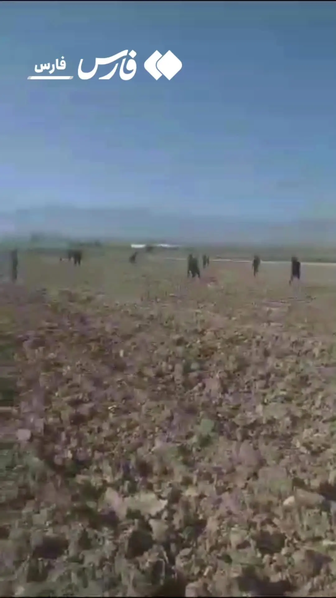 ببینید| اولین ویدئو از سقوط هواپیمای نظامی در کازرون+جزئیات