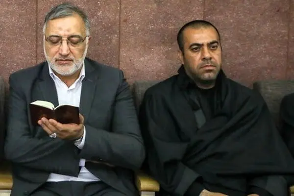 نقی معمولی و معاون اول روحانی در یک مراسم ختم + تصاویر
