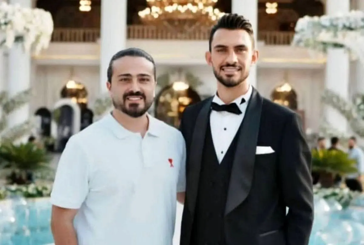 مهاجم استقلال در رخت دامادی