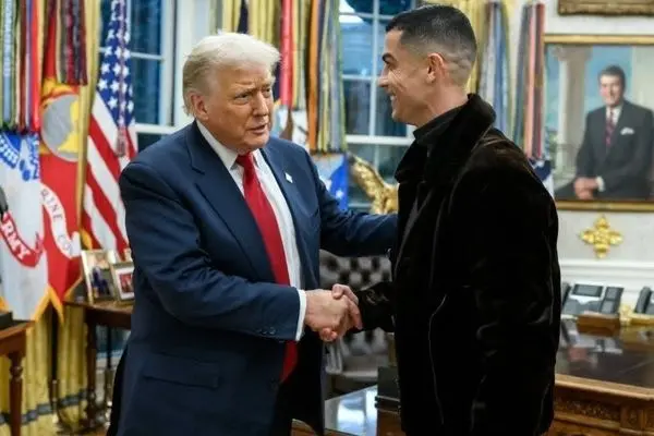 دلنوشته رونالدو برای ترامپ بعد از دیدارش در کاخ سفید!