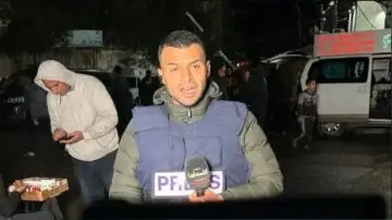 خبرنگار فلسطینی به دلیل گرسنگی در جریان پخش زنده از حال رفت