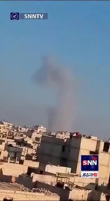 ببینید | اولین ویدئو از محل هدف قرار شده در جنوب دمشق توسط جنگنده های اسرائیل