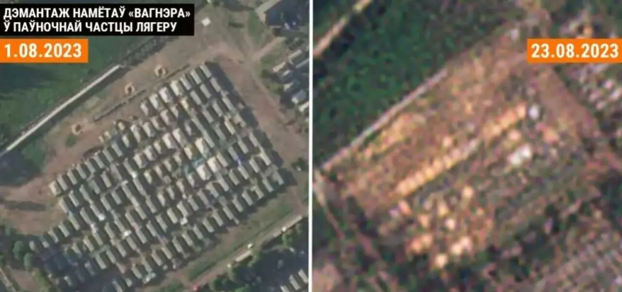 یک اردوگاه واگنر در بلاروس برچیده شد
