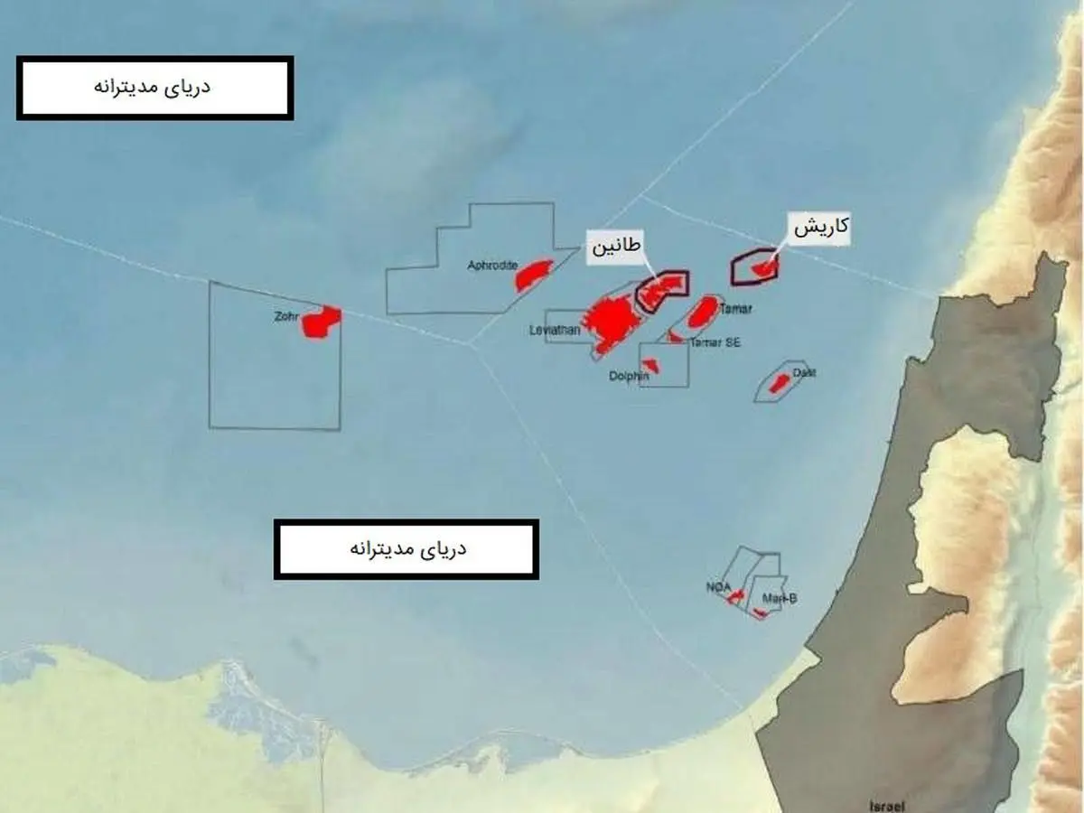 لبنان و اسراییل بر سر کدام میدان گازی مناقشه دارند؟+ عکس و نقشه