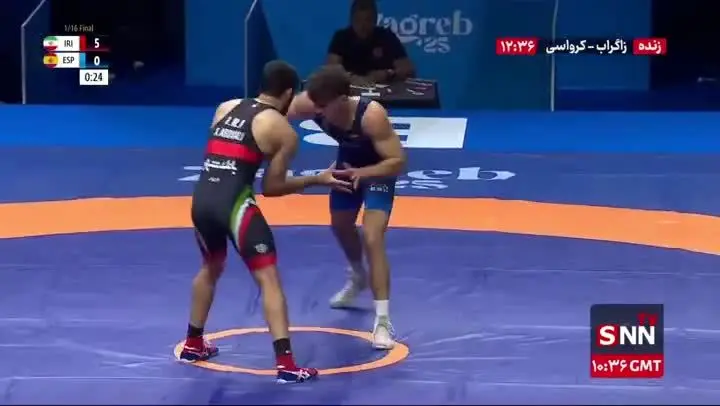 ببینید | ویدیوی کشتی علیرضا عبدولی در مصافش با حریف اسپانیایی