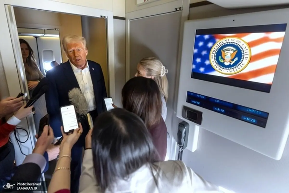 خطر تصادف هواپیمای ترامپ به دلیل حواس‌پرتی خلبان!