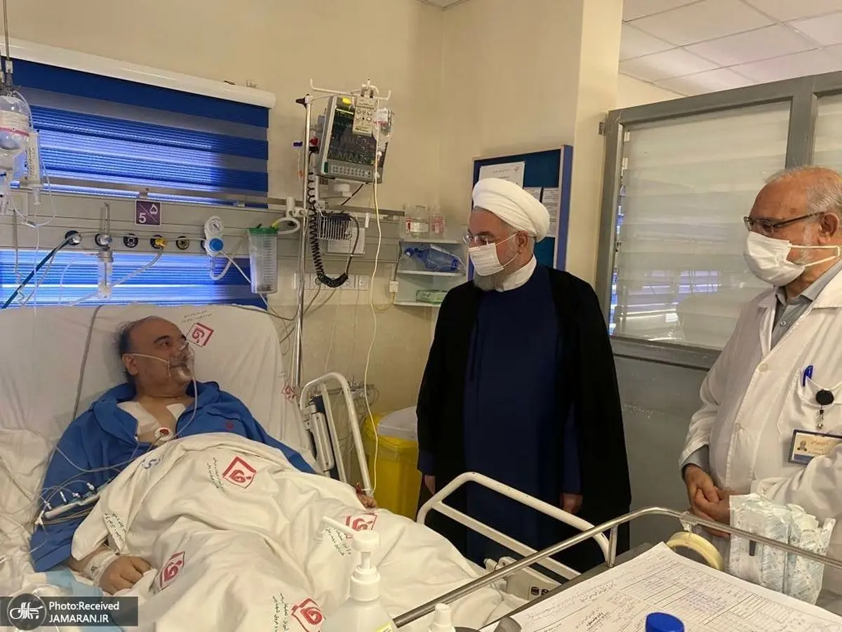 حسن روحانی به بیمارستان رفت+ عکس و جزییات
