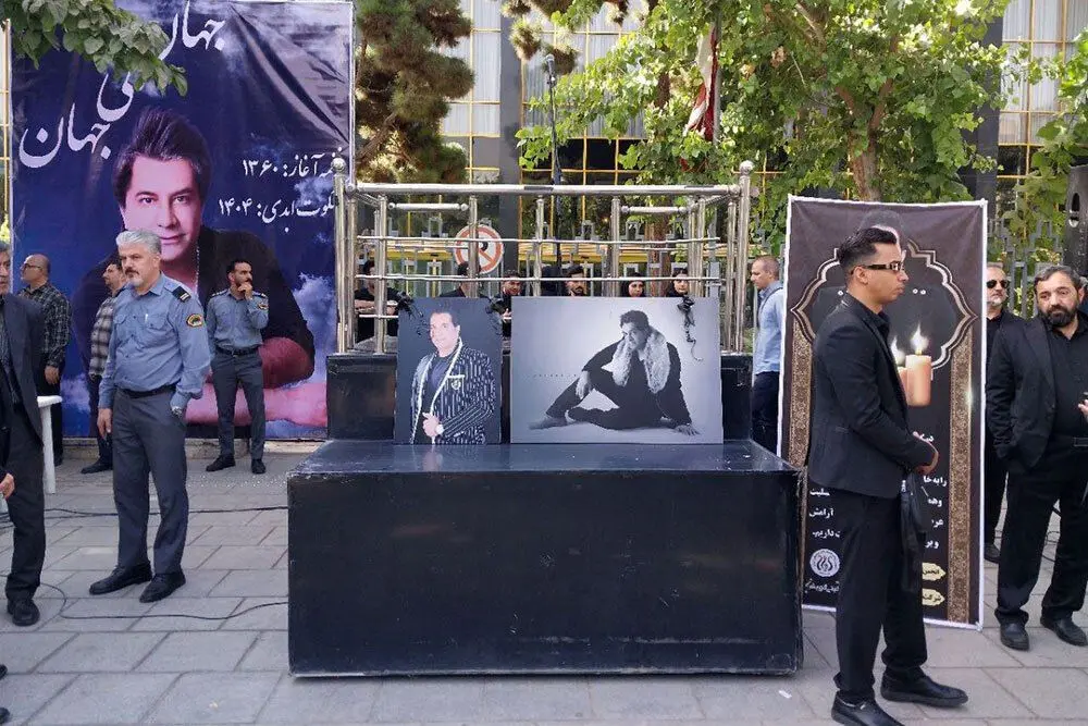 تصاویری از تشییع و خاکسپاری «امید جهان» در تنهایی و غیبت اهالی موسیقی + عکس