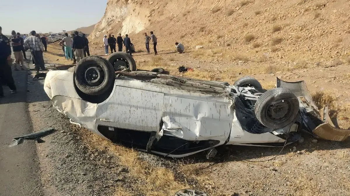 تصادف مرگبار در جاده نهاوند - کرمانشاه؛ ۵ نفر در دم جان باختند + عکس