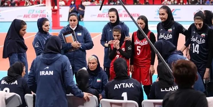 شکست والیبال زنان ایران مقابل چین