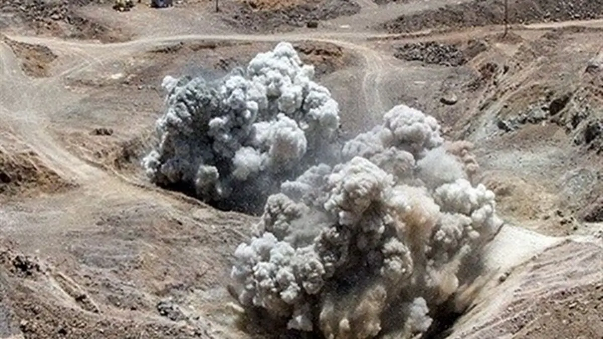 انجام عملیات انفجار کنترل‌شده در محدوده سد مخملکوه خرم‌آباد