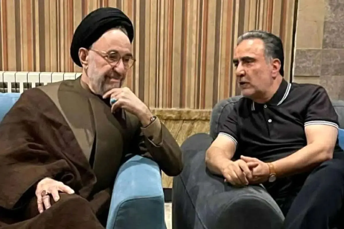 تصاویری از دیدار خاتمی و مصطفی تاجزاده + عکس