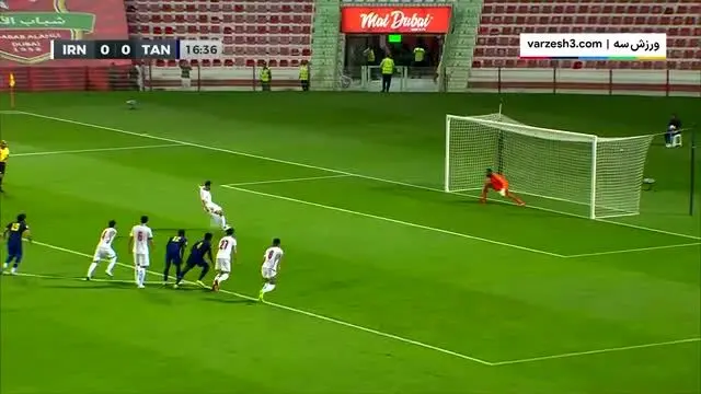 ببینید| گل اول ایران به تانزانیا توسط حسین‌زاده