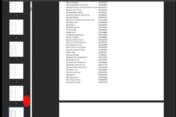 ببینید| حنظله بیش از ۱۴۰ صفحه شماره تلفن از مقامات ارشد اسرائیل منتشر کرده است