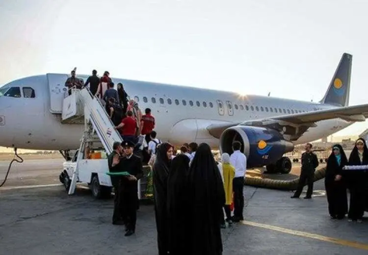 بليت،برگشت،پروازهاي،زائران،نجف،نرخ،تومان،كشور