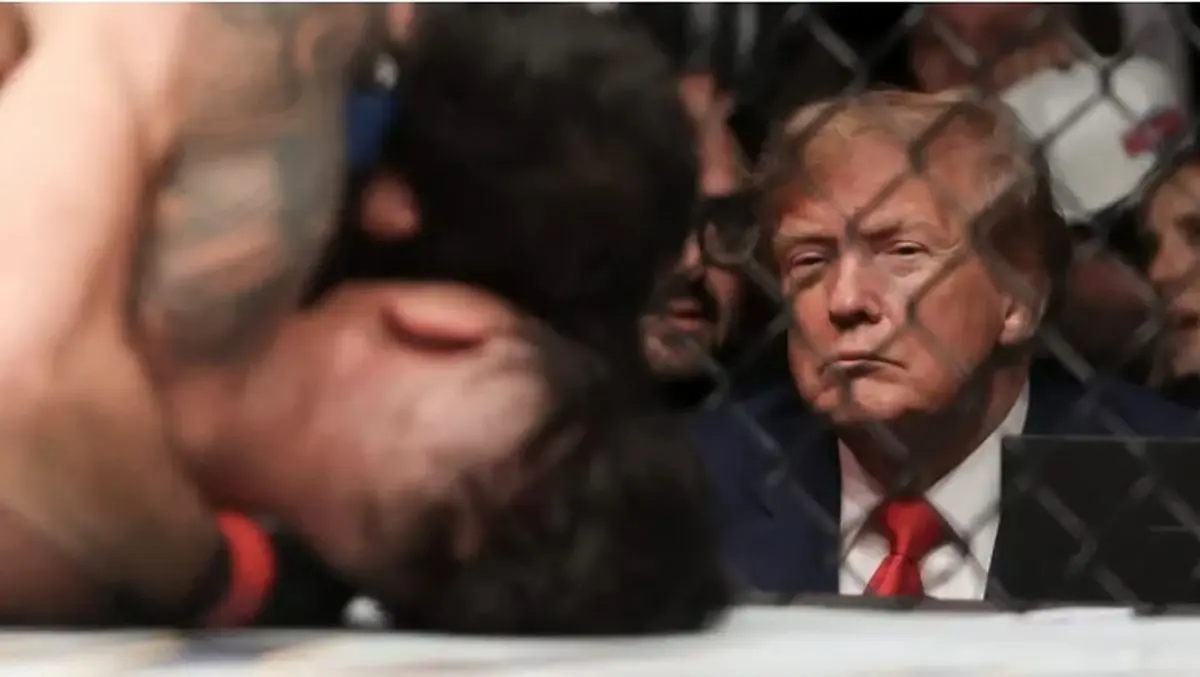 نمایش ترامپ در UFC یک تئاتر استبدادی است