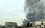 آتش‌سوزی در بازارچه جنت‌آباد تهران