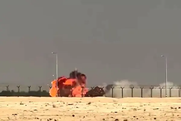 ببینید| سقوط جنگنده هندی در نمایش هوایی دبی