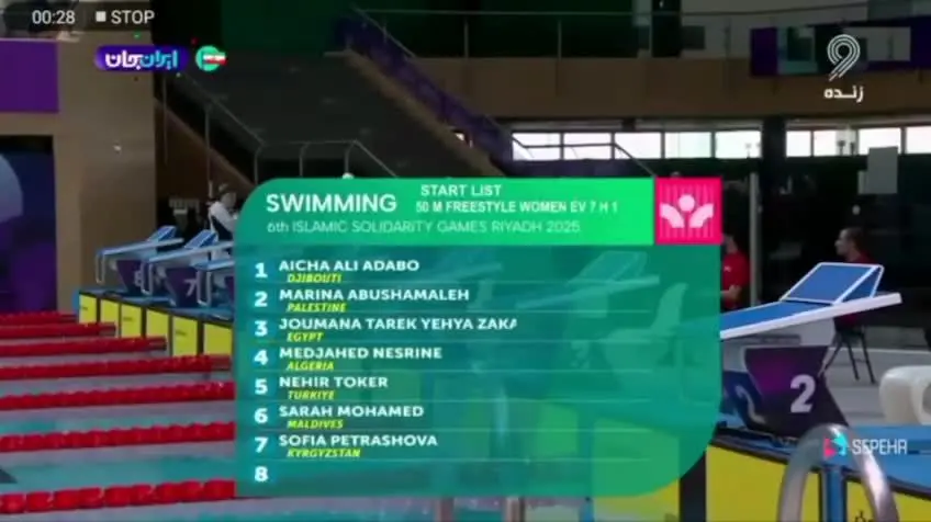ببینید| پخش مسابقات شنای زنان در صداوسیما!