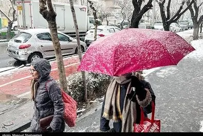 تهران برفی برف تهران -- عکس با لوگو