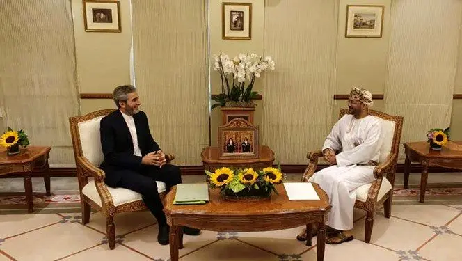 دیدار علی باقری با وزیر خارجه عمان