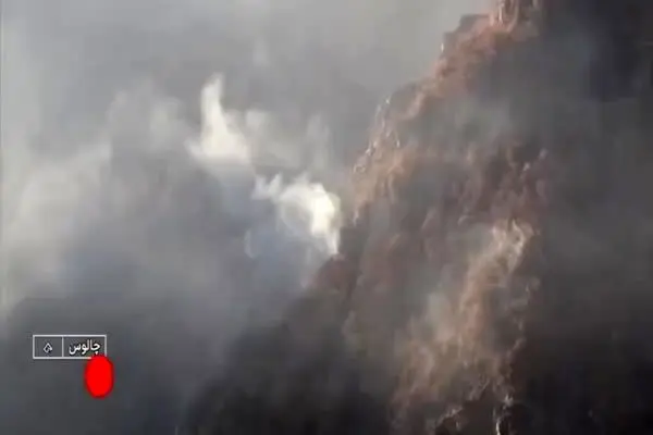 ببینید| آخرین تصاویر از اطفای حریق در جنگل الیت چالوس