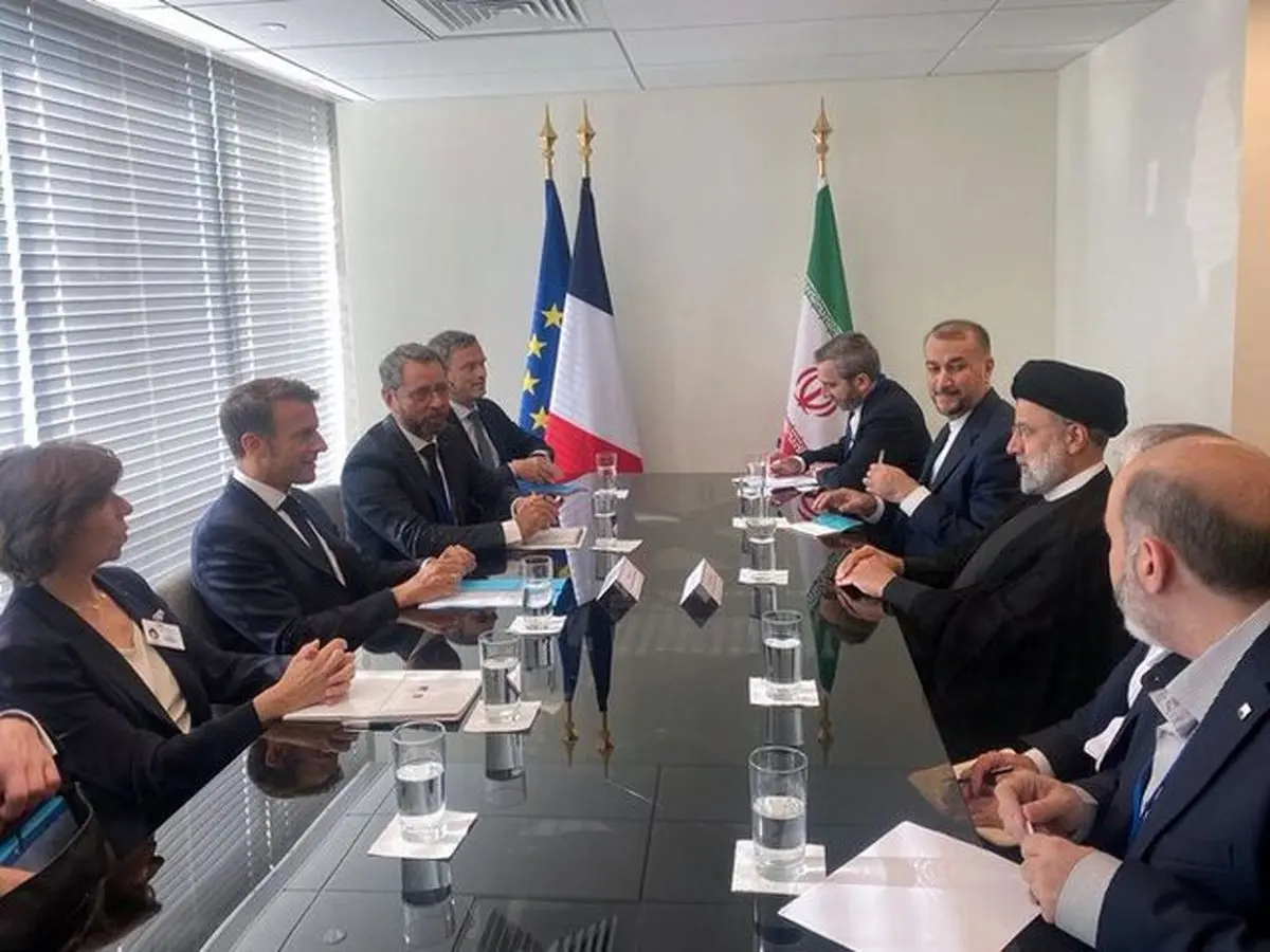روسای جمهور ایران و فرانسه در سازمان ملل دیدار کردند