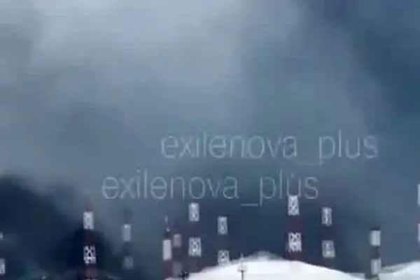 ببینید| حمله پهپادی اوکراین به تأسیسات نفتی روسیه