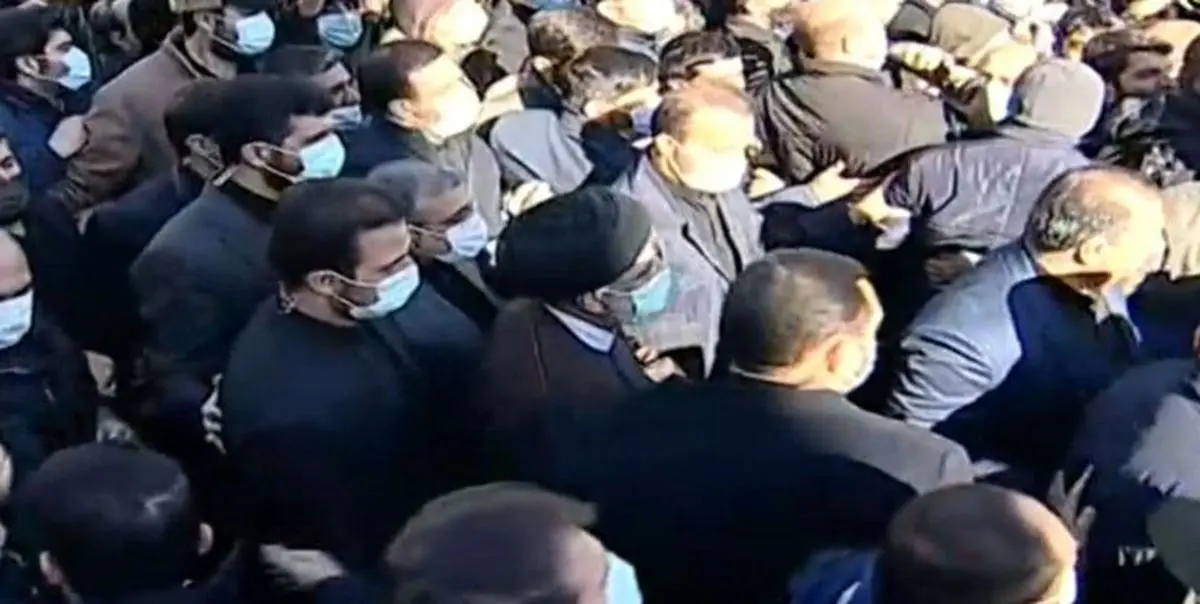حضور رئیس جمهور در مراسم تشییع 150 شهید گمنام