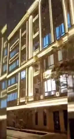 ببینید| هم اکنون، بارش برف در نیشابور 