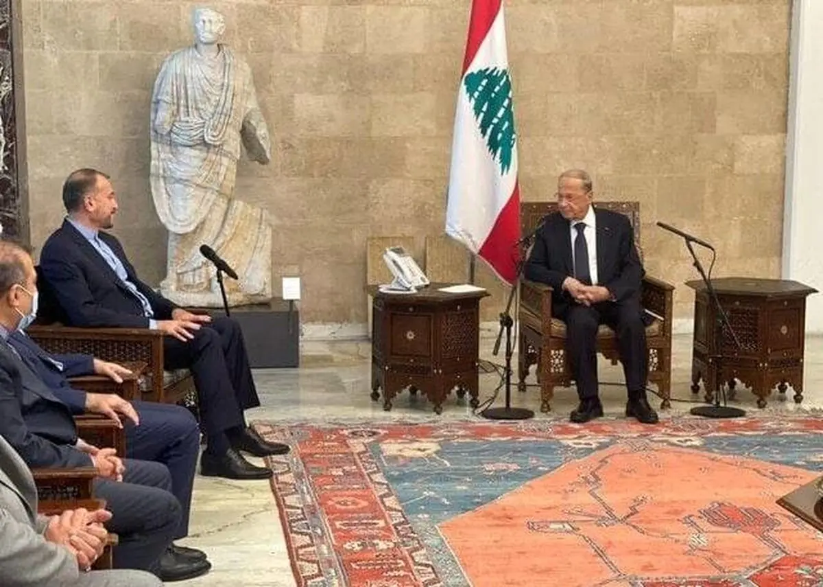 دیدار امیر عبداللهیان با رییس جمهور لبنان