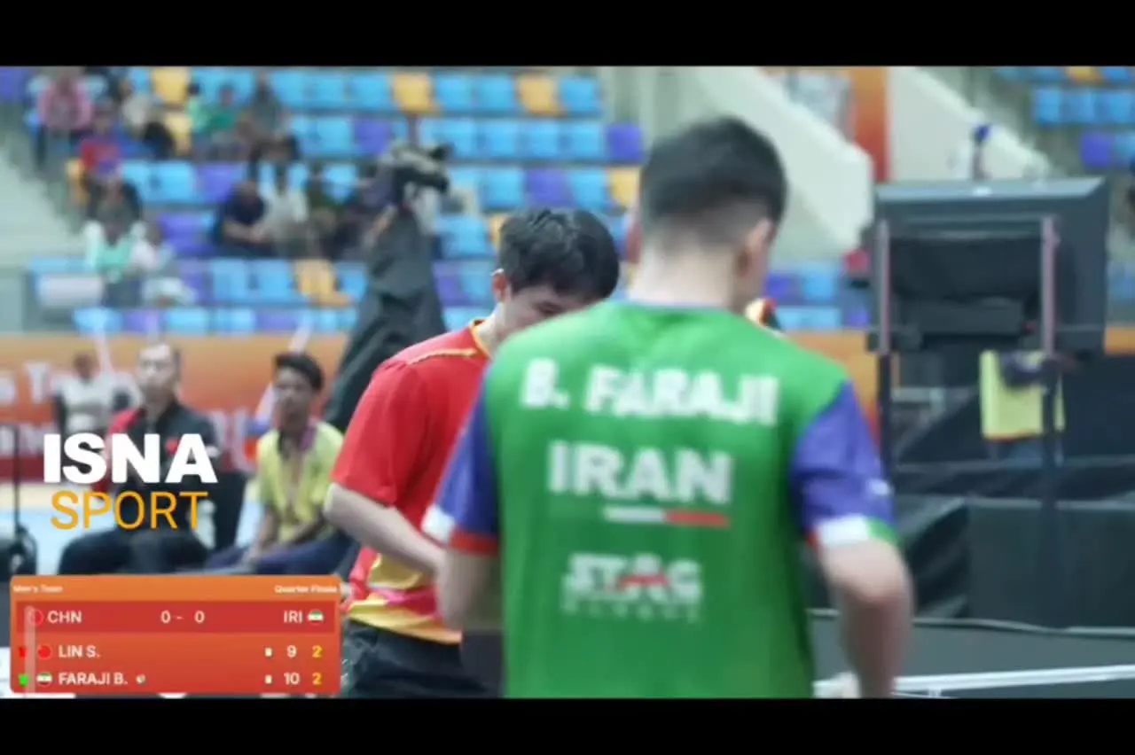 ببینید| غول‌کشی دوباره بنیامین فرجی با برتری مقابل نفر دوم پینگ‌پنگ جهان