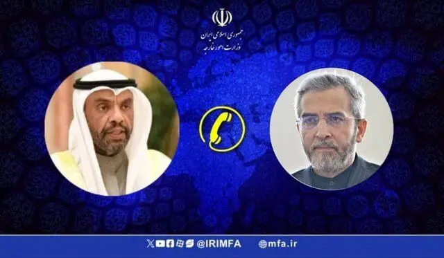 رایزنی تلفنی باقری با وزیر خارجه کویت